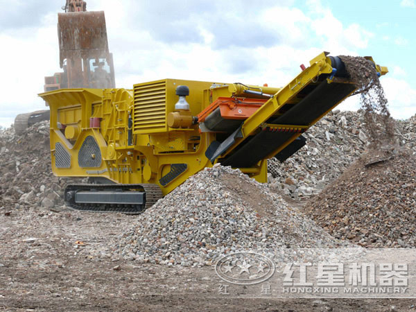 車載移動(dòng)石子破碎機(jī)