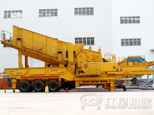 移動(dòng)汽車載式打石機(jī)