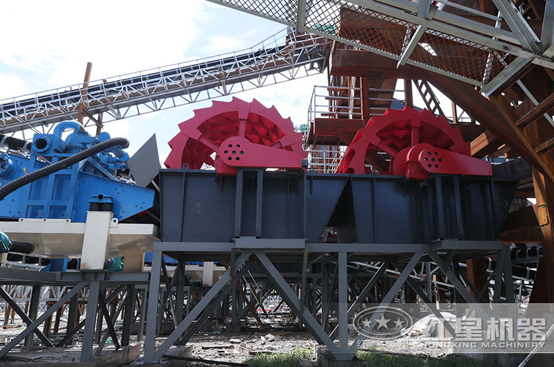 一小時(shí)160噸洗沙機(jī)工作現(xiàn)場(chǎng)