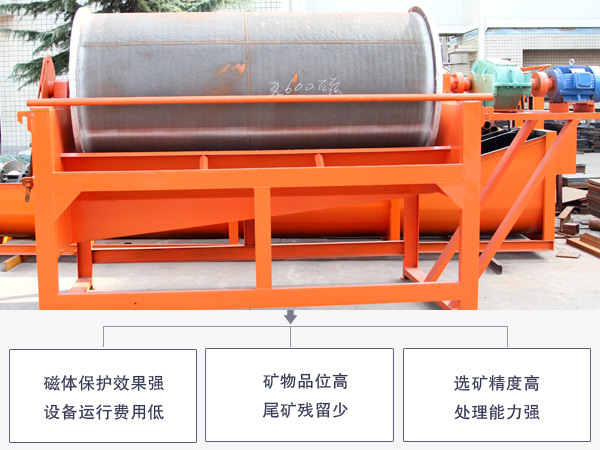 干式鐵粉磁選機優(yōu)勢