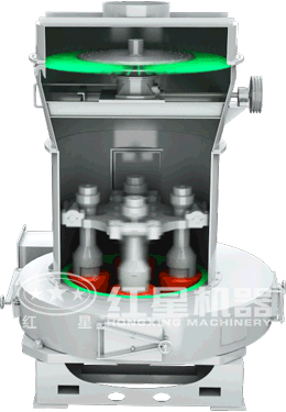 雷蒙磨粉機動態(tài)原理圖 雷蒙磨粉機動態(tài)原理圖