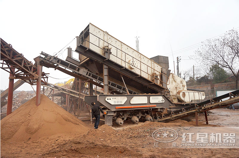 建筑垃圾破碎站現(xiàn)場實拍 建筑垃圾破碎站現(xiàn)場實拍