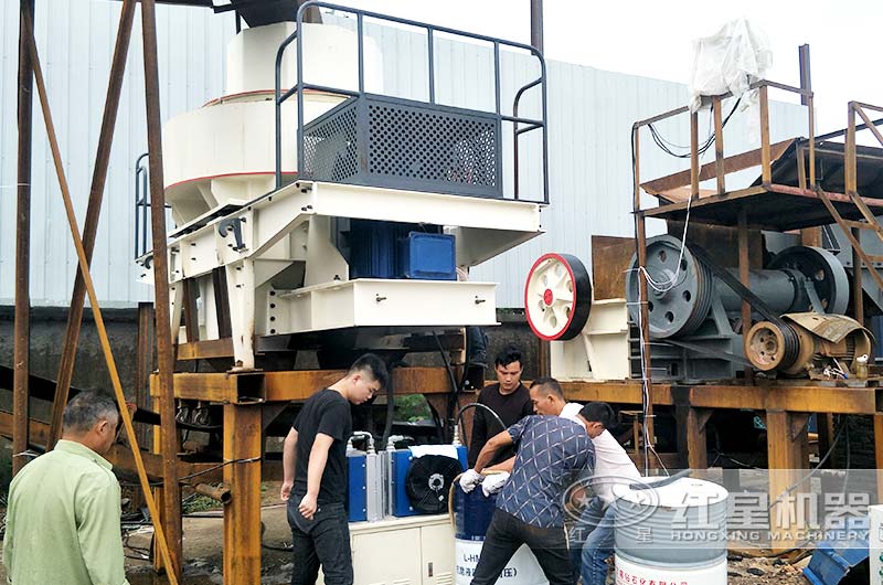 河沙制沙機(jī)安裝現(xiàn)場 河沙制沙機(jī)安裝現(xiàn)場